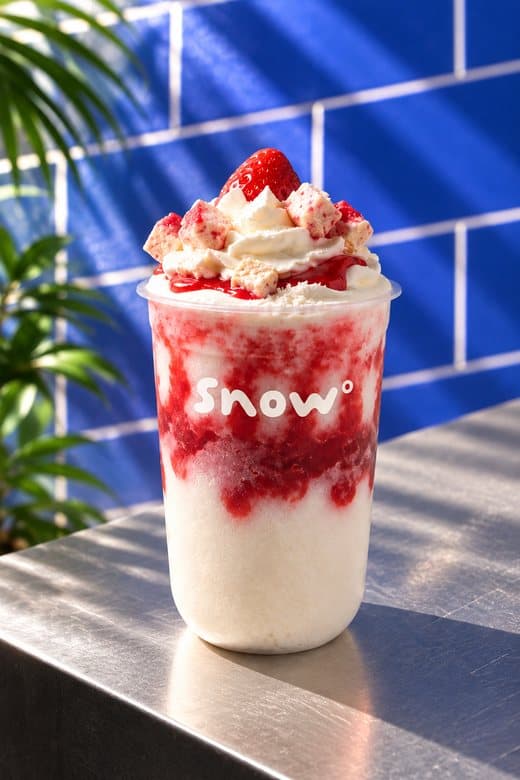 Strawberry shaved ice